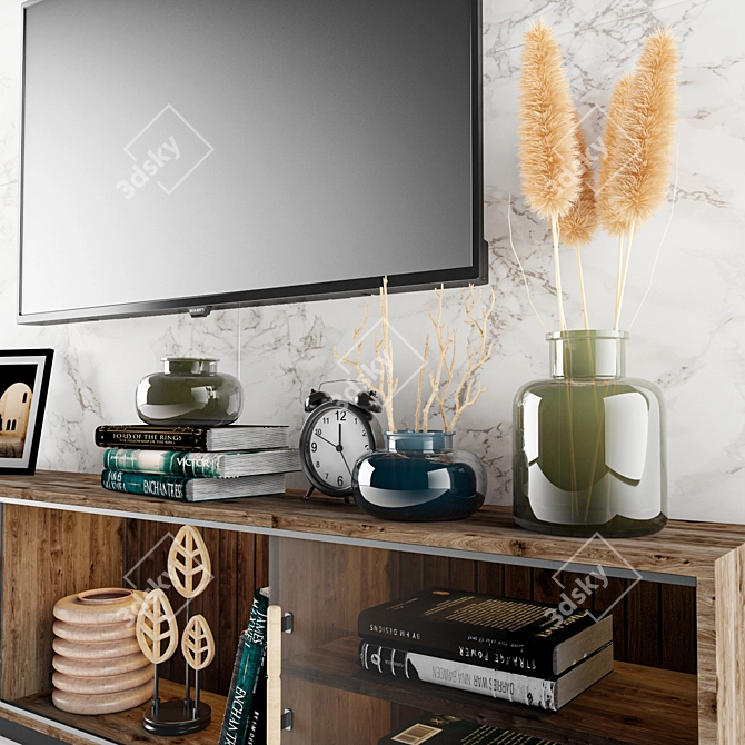 Modern TV Shelf - Stylish Design 3D model image 4