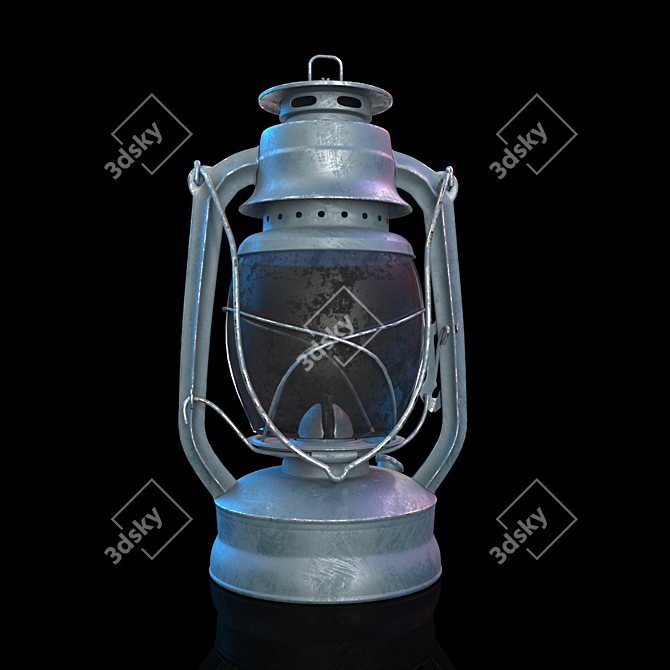 Vintage Lantern: Authentic and Intricate Design 3D model image 1