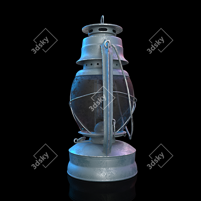 Vintage Lantern: Authentic and Intricate Design 3D model image 2