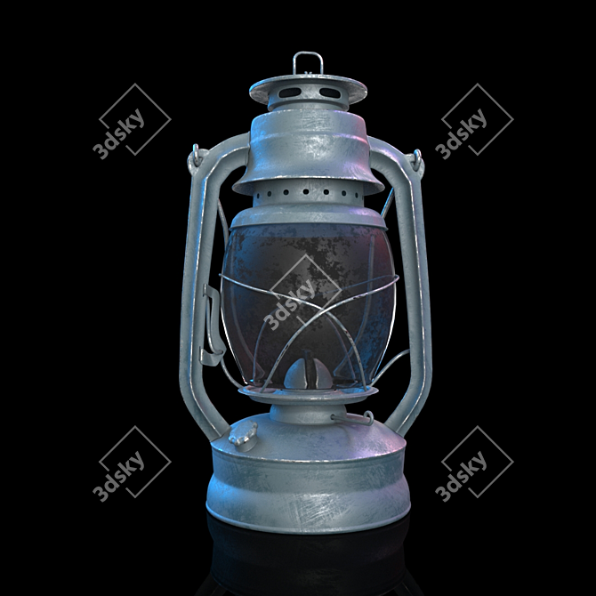 Vintage Lantern: Authentic and Intricate Design 3D model image 3