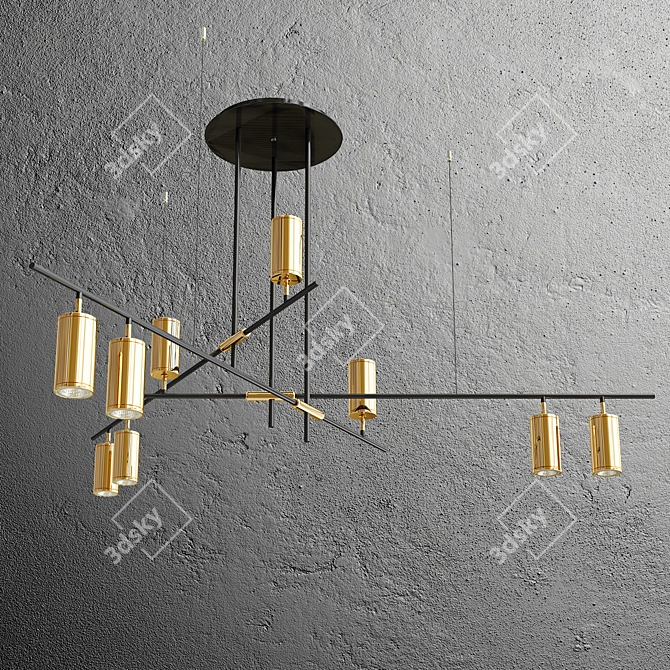 Luxury LED Pendant Chandelier Collection 3D model image 2