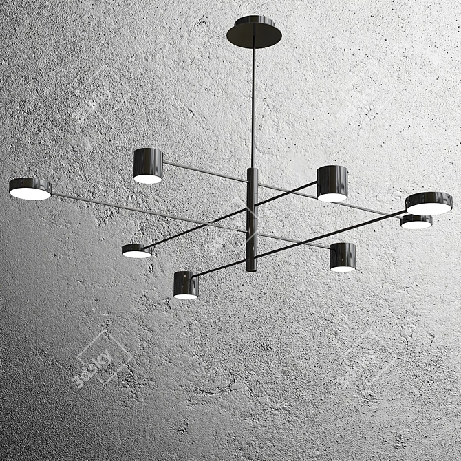 Luxury LED Pendant Chandelier Collection 3D model image 3