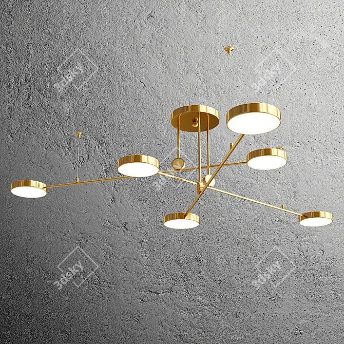 Luxury LED Pendant Chandelier Collection 3D model image 4