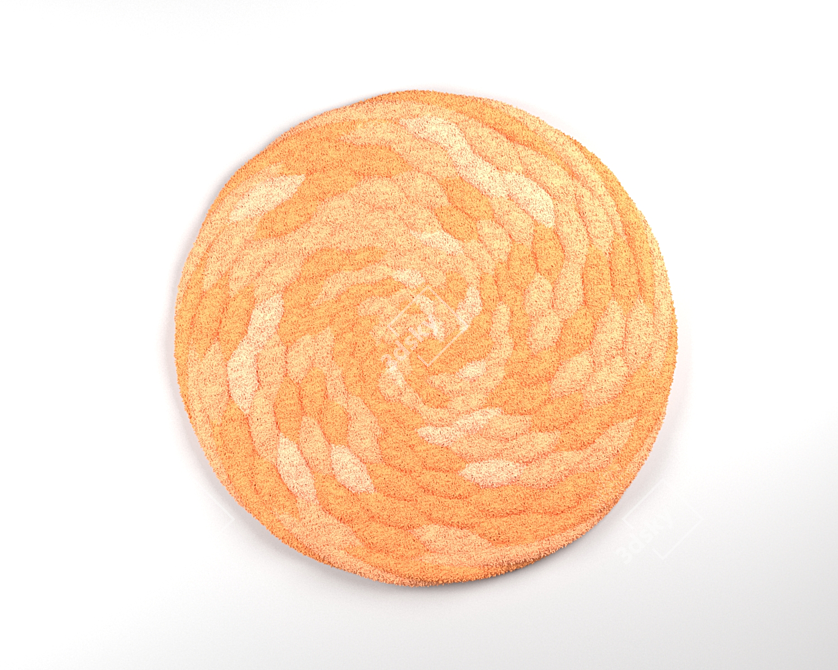 Elegance Circle Rug 3D model image 4