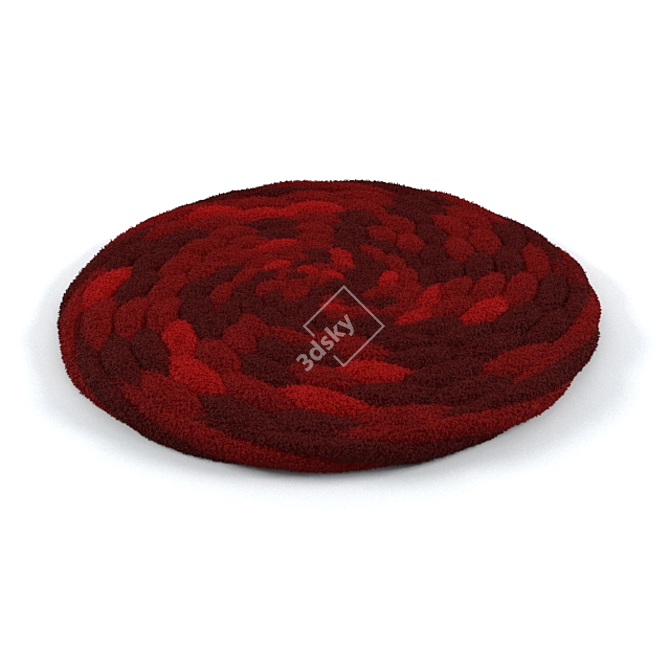 Elegance Circle Rug 3D model image 5