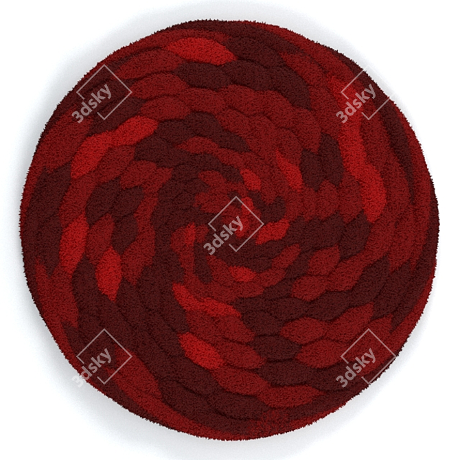 Elegance Circle Rug 3D model image 6