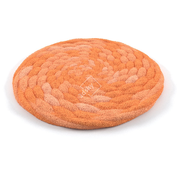 Elegance Circle Rug 3D model image 8