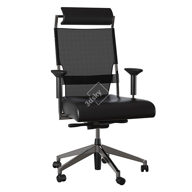 ErgoMesh Swivel Chair 3D model image 1