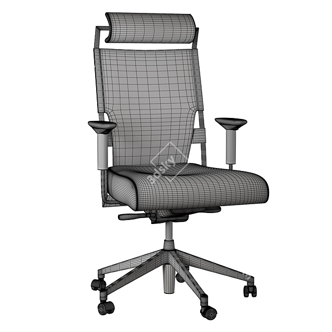 ErgoMesh Swivel Chair 3D model image 3