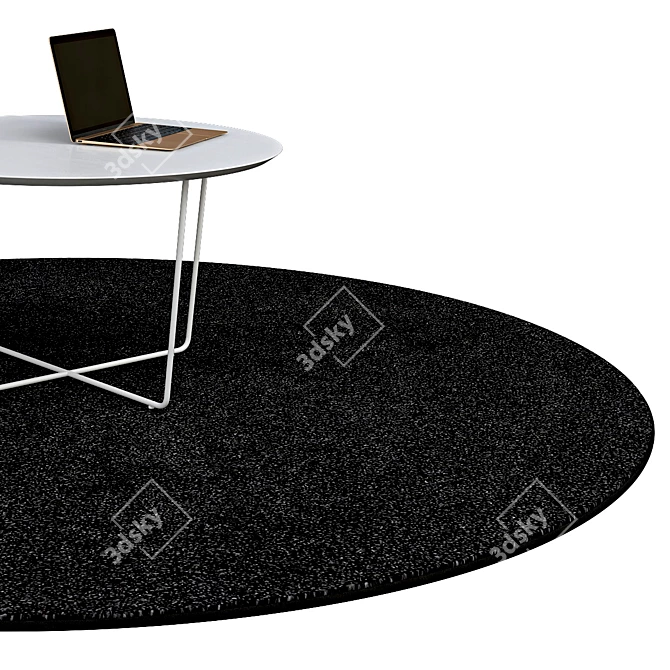 Elegant Circle Rugs | Classy Design 3D model image 2