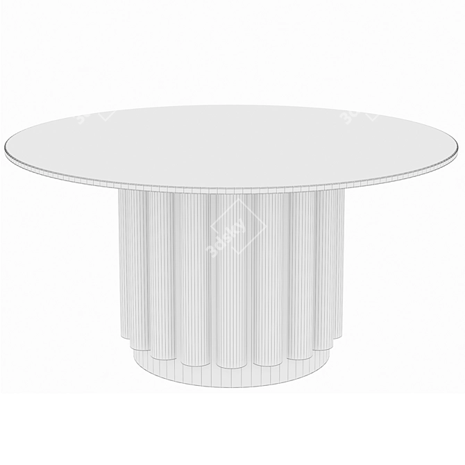 Elegant Eden Rock Dining Table 3D model image 5