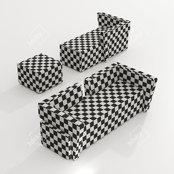 Joker Modular Sofa Set 3D model image 4