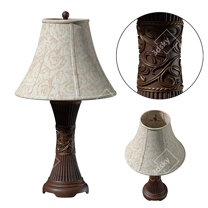 Elegant Design Mariana Table Lamp 3D model image 1