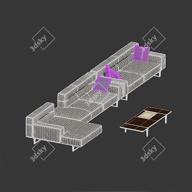 KENDO Corner Sectional Sofa | Natuzzi 3D model image 5