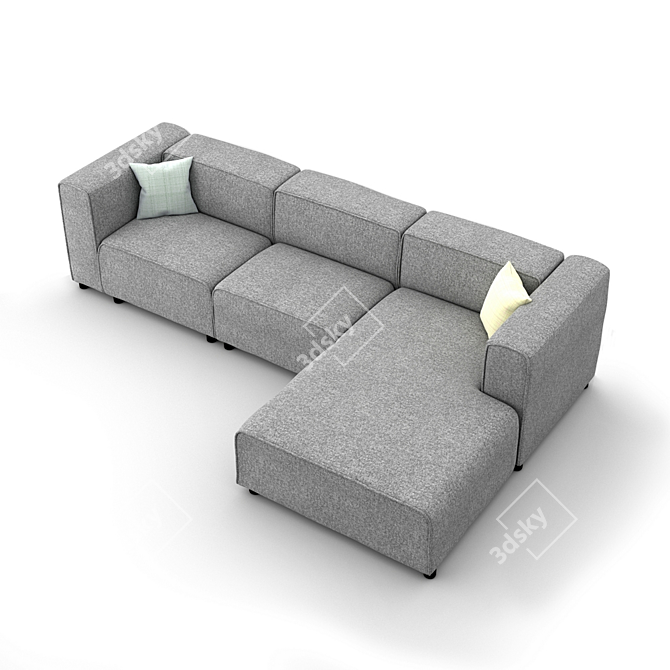 Modern BoConcept Carmo Sofa 3D model image 2