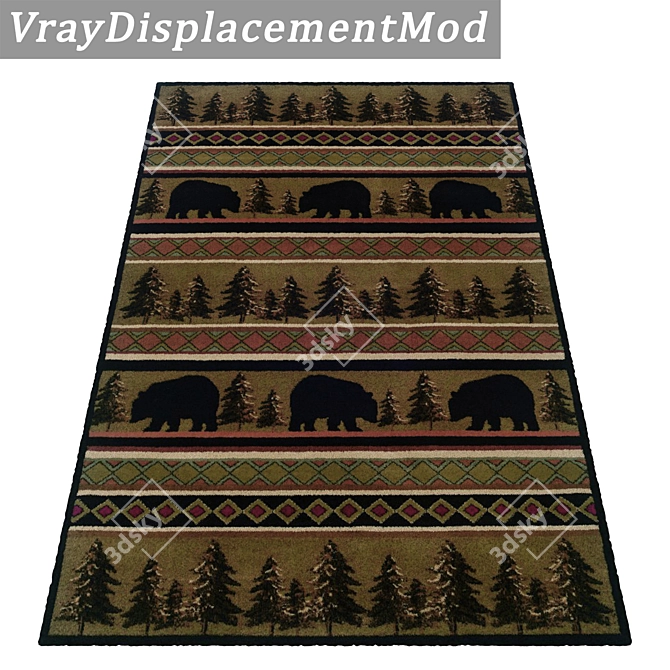 Luxury Carpets Set 800 3D model image 3