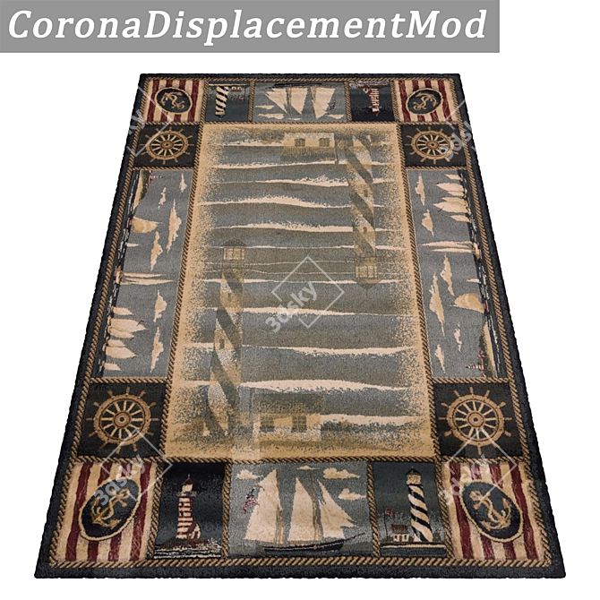 Luxury Carpets Set 800 3D model image 4