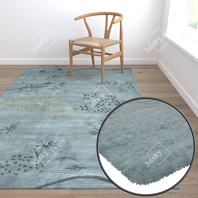 Luxury Carpet Set - High-Quality Textures 3D model image 5