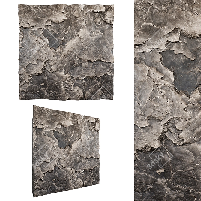 Luxury Stone Wall Panel 3D model image 1