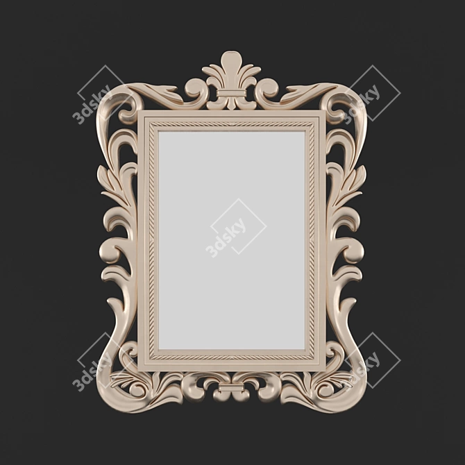 Elegant Classic Mirror 3D model image 1