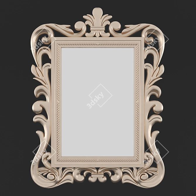 Elegant Classic Mirror 3D model image 4