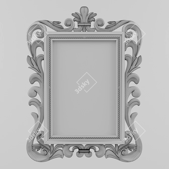 Elegant Classic Mirror 3D model image 6