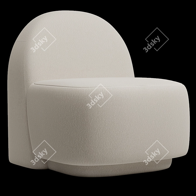 Modern Arp Accent Chair 3D model image 9