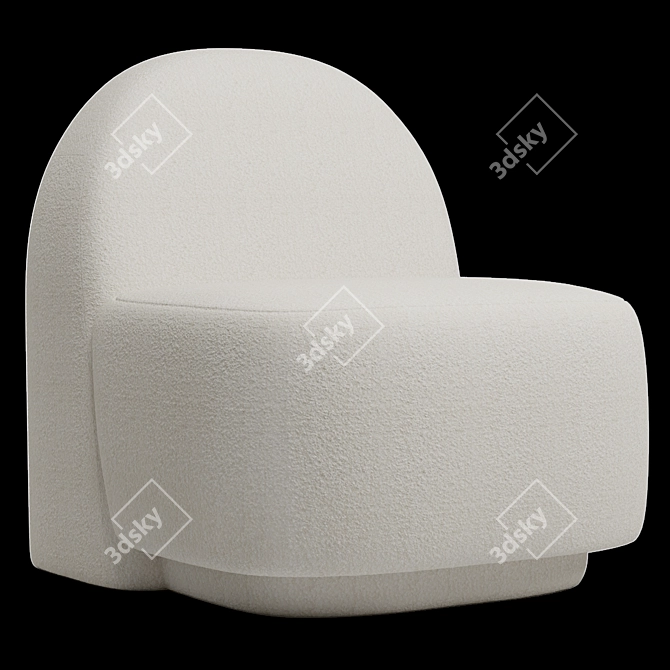 Modern Arp Accent Chair 3D model image 10