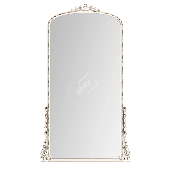 Amelie's Grand Romano Mirror: Handcrafted Italian Design 3D model image 2