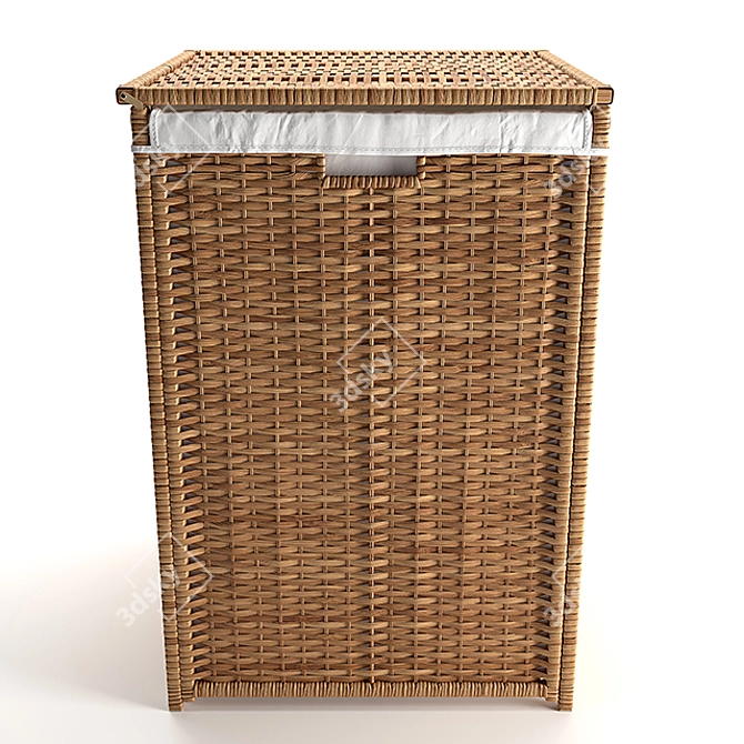 PBR-Optimized Branes Laundry Basket 3D model image 3