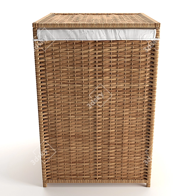 PBR-Optimized Branes Laundry Basket 3D model image 4