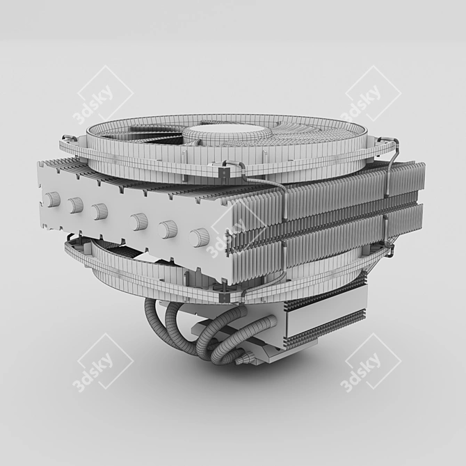 Silent and Efficient CPU Cooling 3D model image 5