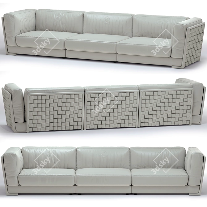 Elegant Durini Sofa by VittoriaFrigerio 3D model image 1