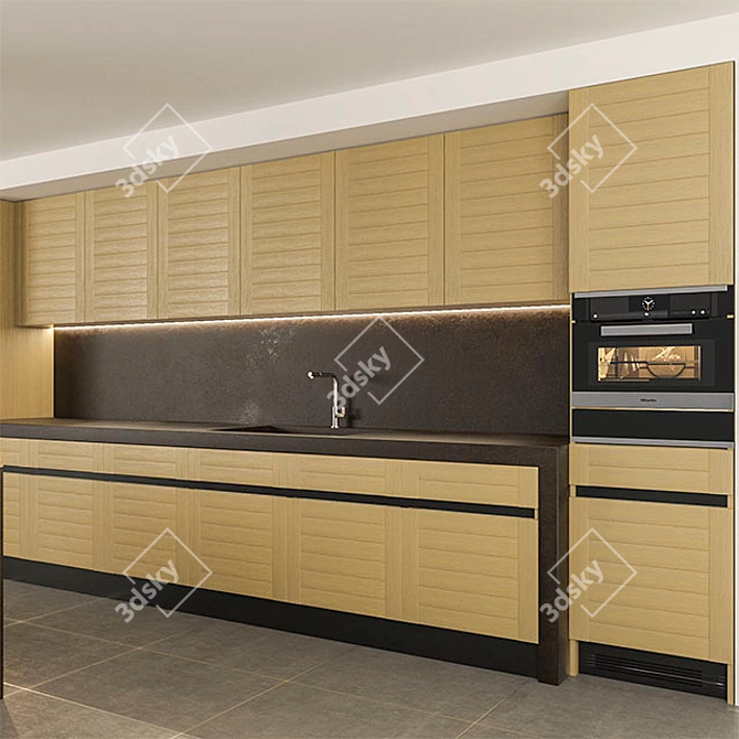 Modern Kitchen 01: V-Ray/Corona Ready 3D model image 2