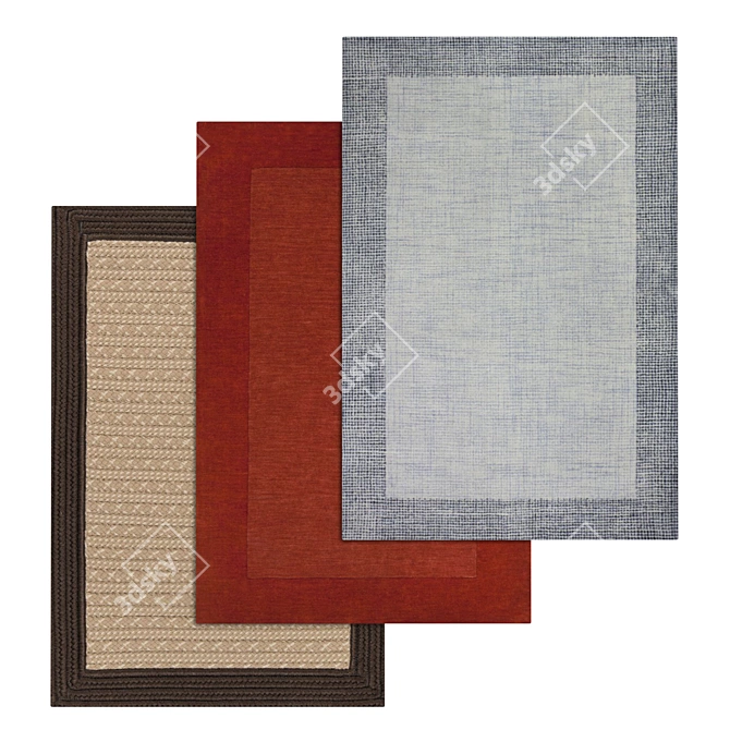 Versatile High-Quality Carpets Set 3D model image 1