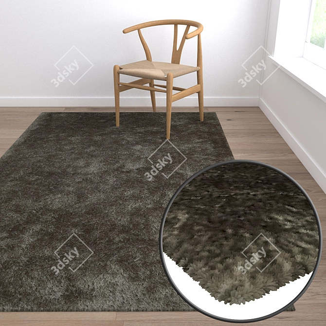 Title: Premium Carpet Set: Versatile Textures 3D model image 5