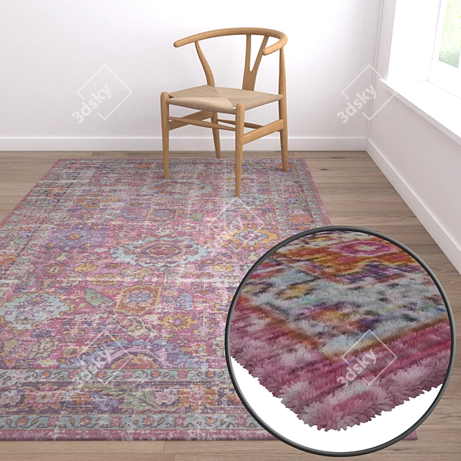 Luxury Carpets Set: High-Quality Textures - 3ds Max, FBX, OBJ 3D model image 5