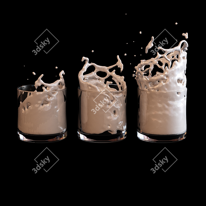 Milk Splash - 3dsmax Vray 3.6 3D model image 1