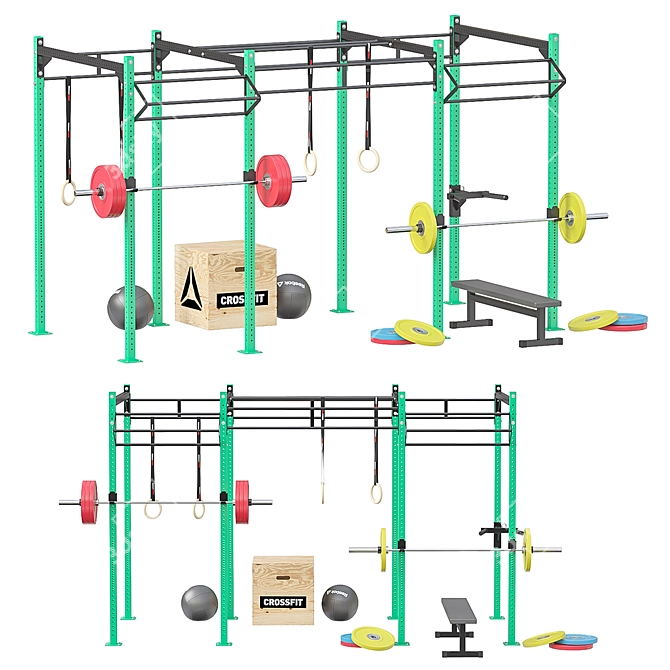 Advanced Crossfit Training Frame 3D model image 1