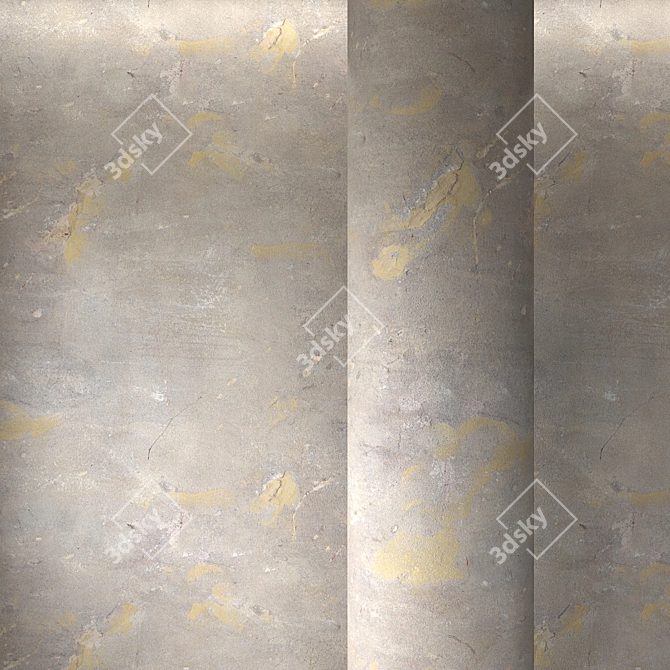 Rugged Cement Plaster for Perfect Walls 3D model image 1