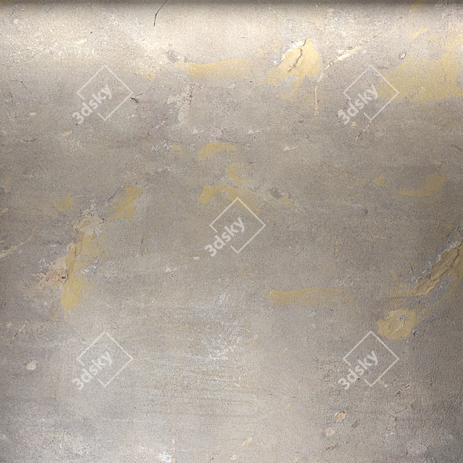 Rugged Cement Plaster for Perfect Walls 3D model image 2