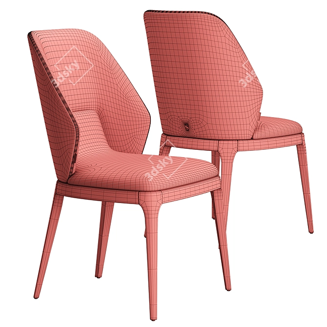 Emporio Chair: Stylish and Comfortable 3D model image 5