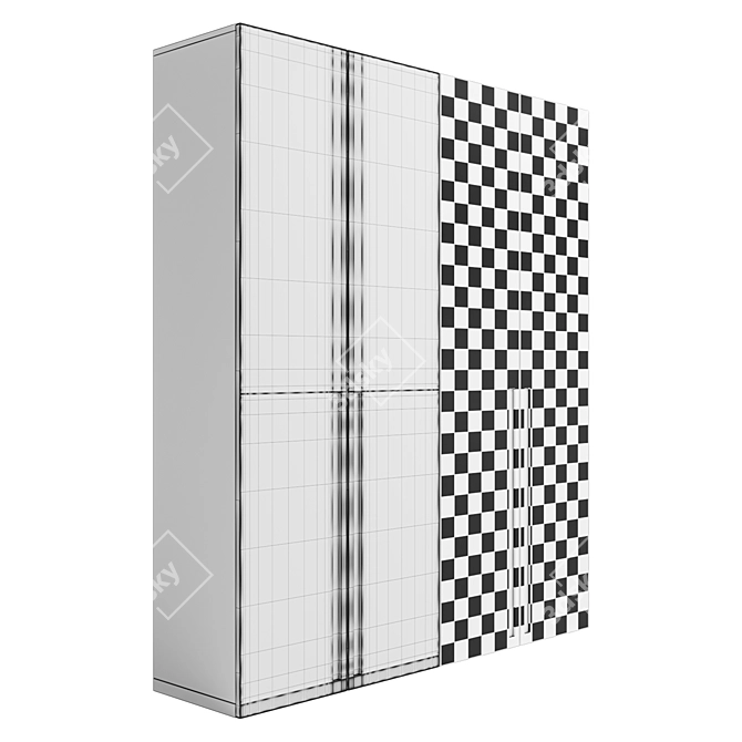 Custom Design Wardrobe: Stylish & Functional 3D model image 4