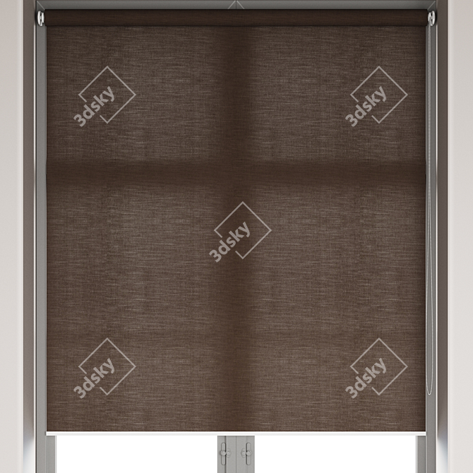 Customizable Roller Blinds Set 3D model image 3