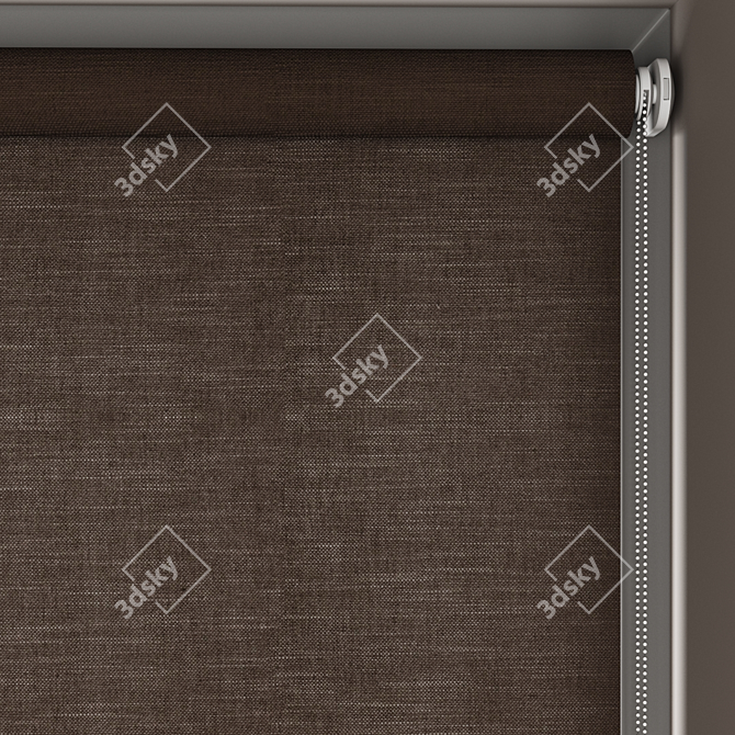 Customizable Roller Blinds Set 3D model image 4