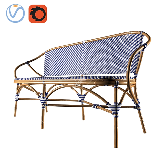 Exotic Pearl Paris Bench 3D model image 2