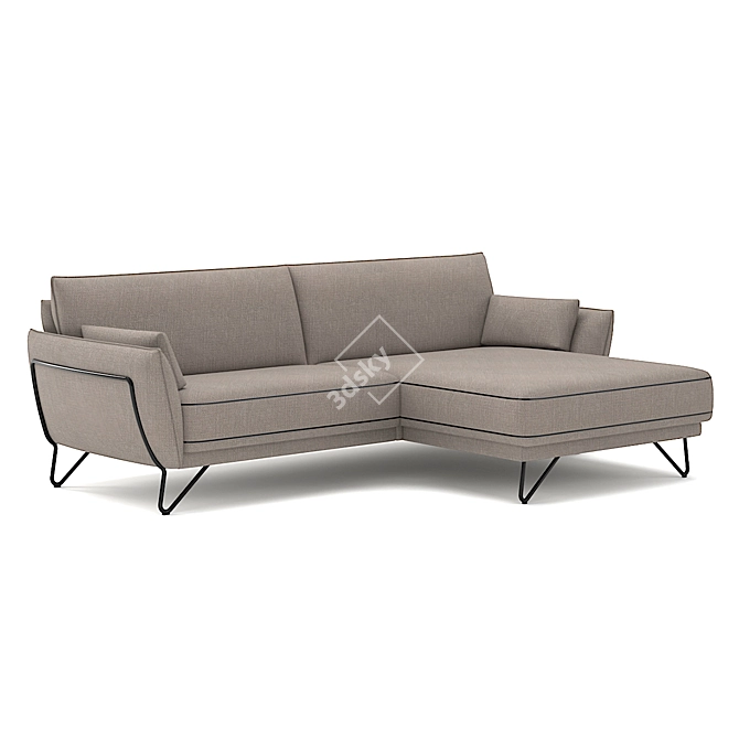 Luxury Belgian Sofa Montego 3D model image 5