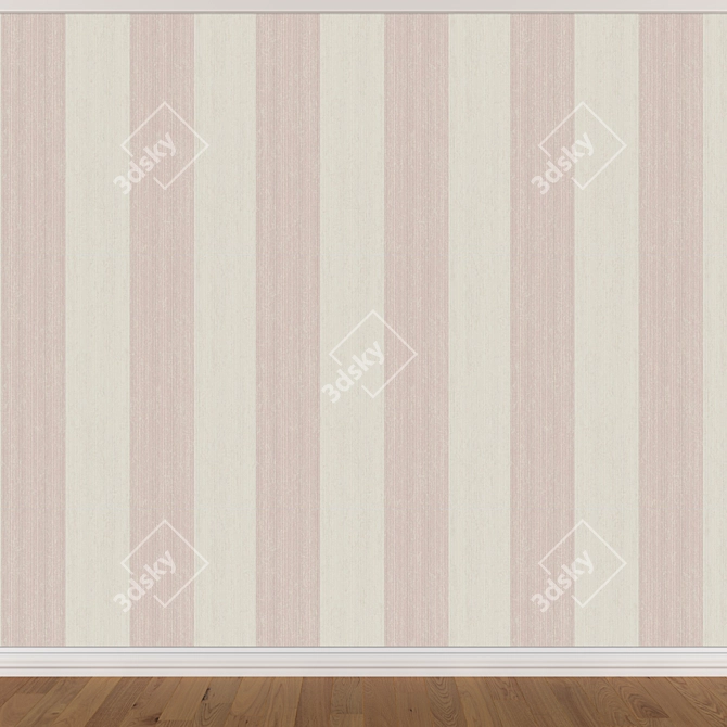 Seamless Wallpaper Set 3 Colors 3D model image 2