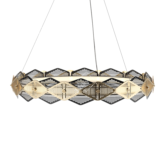 Mesmerizing Geometric Pendant Light 3D model image 7