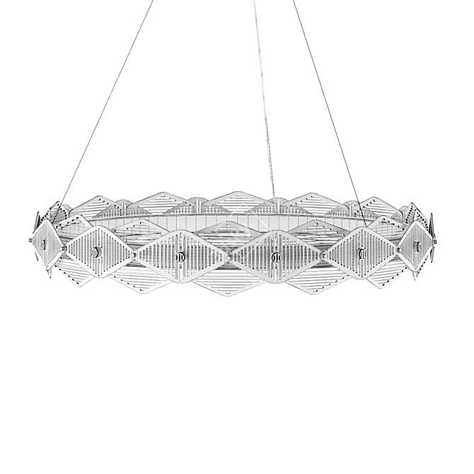 Mesmerizing Geometric Pendant Light 3D model image 10